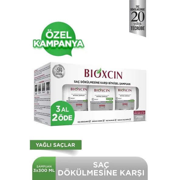 Bioxcin Genesis Yağlı Saçlar için Bitkisel Şampuan 3 Al 2 Öde ürün görseli 1