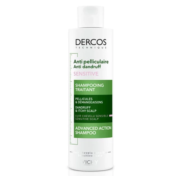 Vichy Dercos Anti Pelliculaire Sensitive Hassas Saç Derisi İçin Kepek Karşıtı Saç Bakım Şampuanı 200Ml - Resim 2
