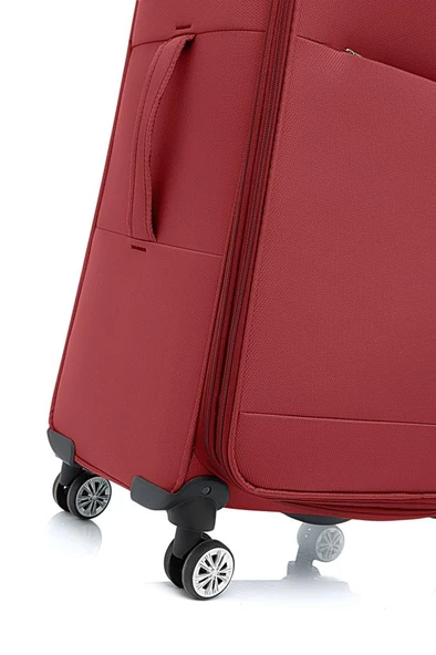 Louisiana Polo Büyük Boy Lüx Kumaş Valiz Bordo 2082 - 3