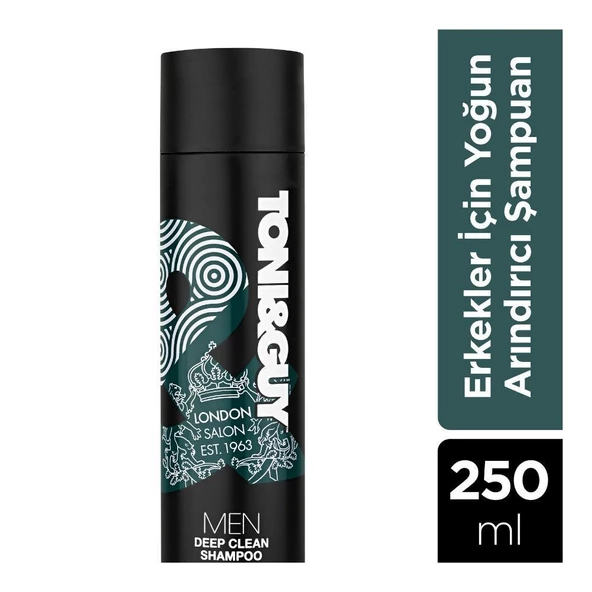 Toni & Guy Men Deep Clean Shampoo Yoğun Arındırıcı Şampuan 250Ml ürün görseli 1