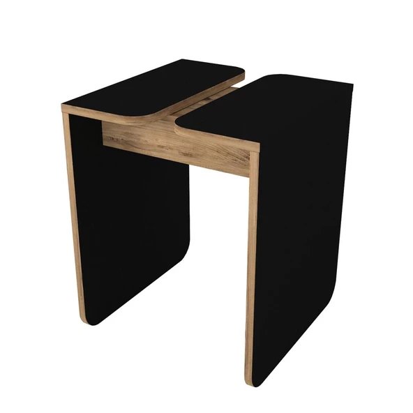 Dekorister Gieza Yan Sehpa Siyah-Atlantikçam - Resim 4