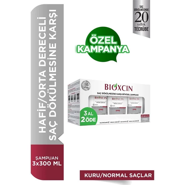 Bioxcin Genesis Şampuan 3 Al 2 Öde / Kuru-Normal Saçlar İçin 300 ml - 1