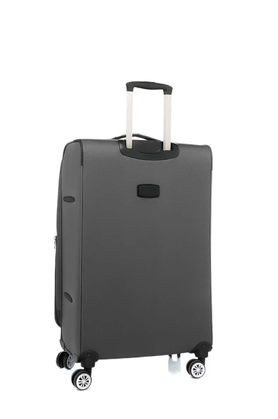 Louisiana Polo 3'lü Valiz Seti Lüx Kumaş Valiz Antrasit 2082 - Resim 3