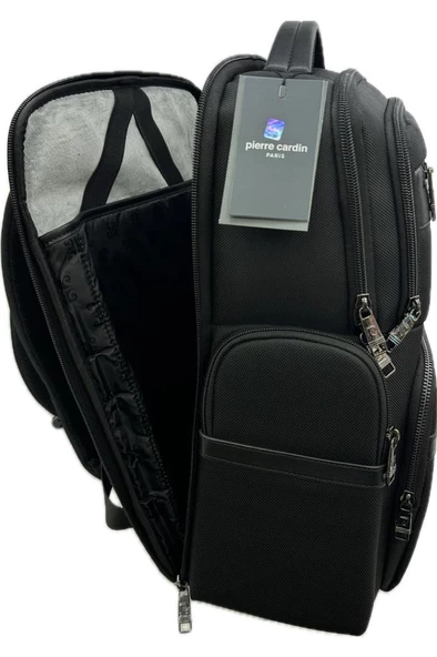 Pierre Cardin Erkek Sırt Çantas Siyah Pc00302-S - Resim 4