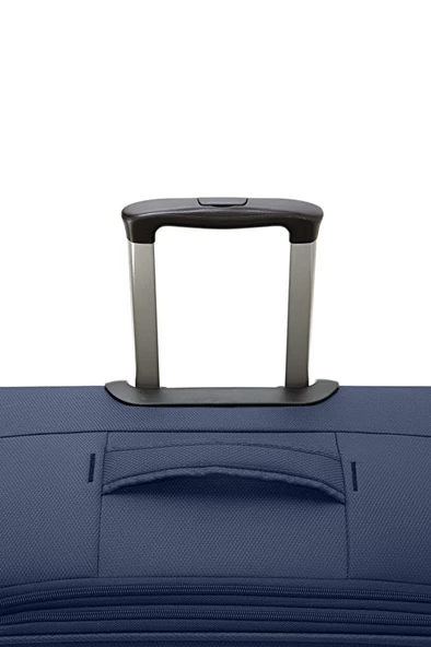 Louisiana Polo Orta Boy Lüx Kumaş Valiz Lacivert 2082 - Resim 4