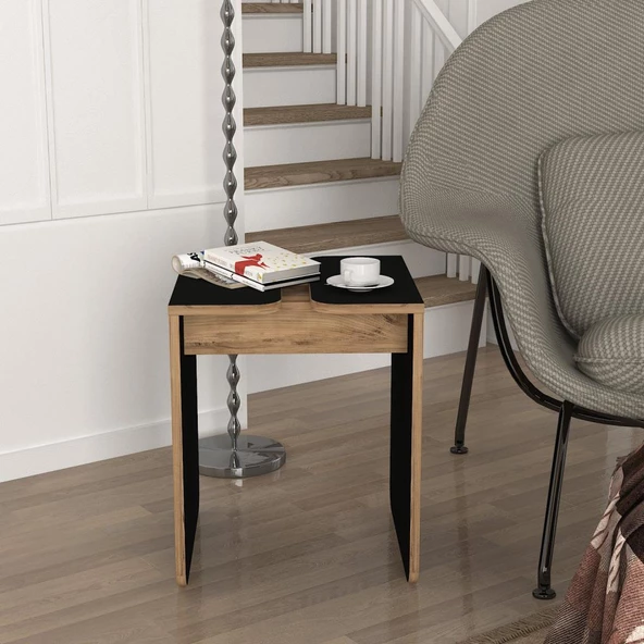 Dekorister Gieza Yan Sehpa Siyah-Atlantikçam - Resim 3