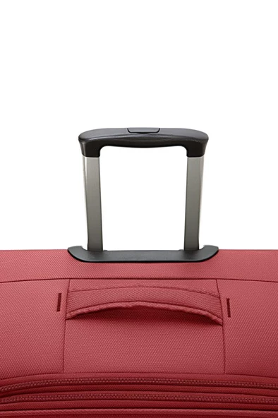 Louisiana Polo Orta Boy Lüx Kumaş Valiz Bordo 2082 - Resim 4