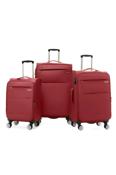 Louisiana Polo 3'lü Valiz Seti Lüx Kumaş Valiz Bordo 2082 ürün görseli