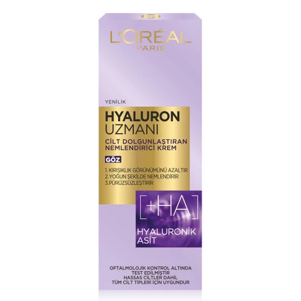 Loreal Paris Cilt Dolgunlaştıran Nemlendirici Göz Kremi 15ml