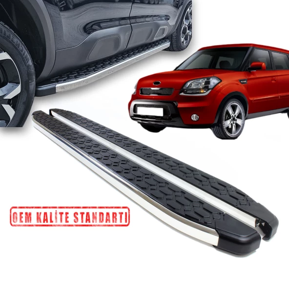 KIA SOUL 2009 2010 2011 2012 2013 2014 ARACA ÖZEL BLACKLİNE YAN BASAMAK ürün görseli 1