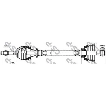 ON AKS SOL KANGOO CLIO II 1.2 1.4 1.6 1.5 DCI 03- DIS FREZE21 UZUNLUK623 - GSP 250150