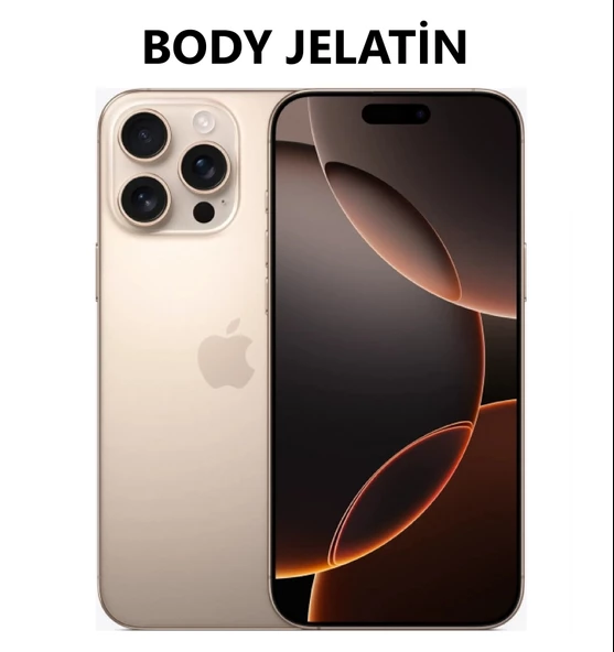 İphone 16 Pro Max Uyumlu 360 Derece Arka hidrojel Film Koruma Body Jelatin