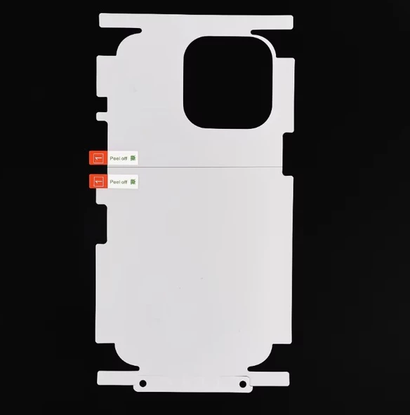 İphone 16 Pro Max Uyumlu 360 Derece Arka hidrojel Film Koruma Body Jelatin - 6