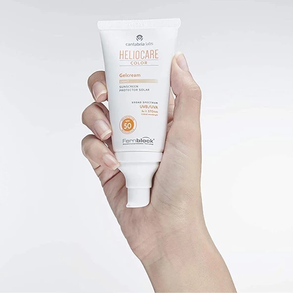 Heliocare Color Gel Cream Renkli Jel Güneş Kremi SPF50 Light Buğday 50ml - 3