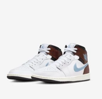 NIKE Air Jordan 1 Mid SE Erkek Spor Ayakkabı Beyaz FQ7831142 I-122 - 2