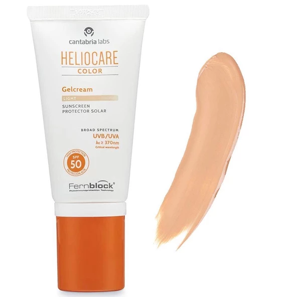 Heliocare Color Gel Cream Renkli Jel Güneş Kremi SPF50 Light Buğday 50ml - 2