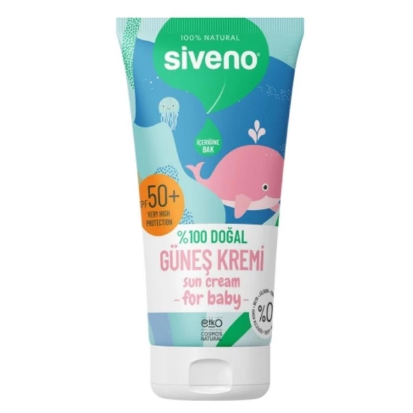Siveno Bebekler için Doğal Güneş Kremi 50 SPF 50ml