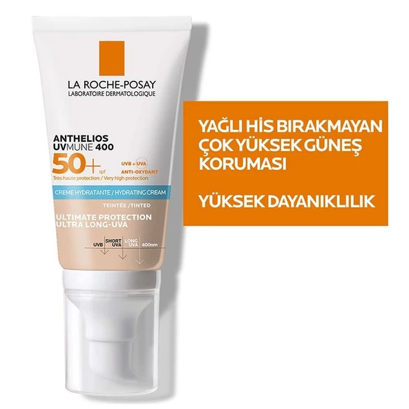 La Roche Posay Anthelios UVMune SPF50+ Nemlendirici Güneş Kremi 50 ml - Renkli - 4