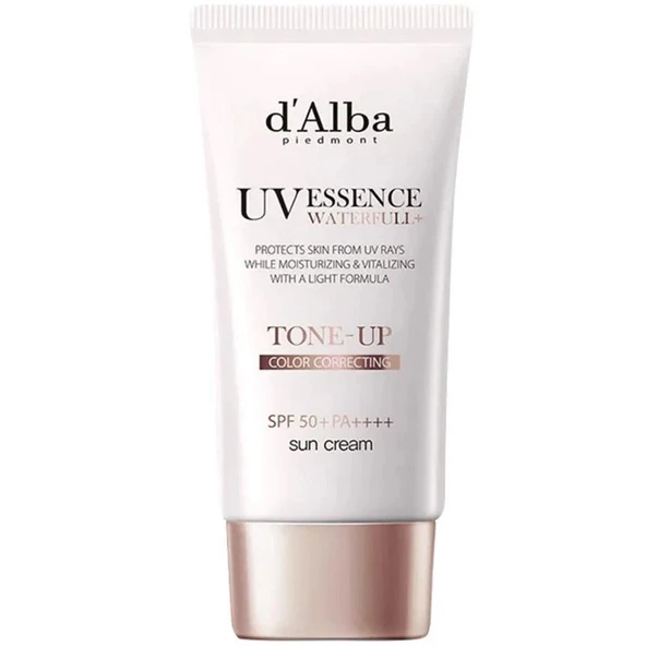 Dalba Waterfull Essence Tone Up Sun Cream Spf50+ Aydınlatıcı ve Ton Eşitleyici Güneş Kremi 50ml - 1