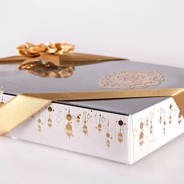 Seccade + Tesbih + Kuran Hediye Seti (Orta Boy, Kadife, Siyah, Lafzatullah) - 5