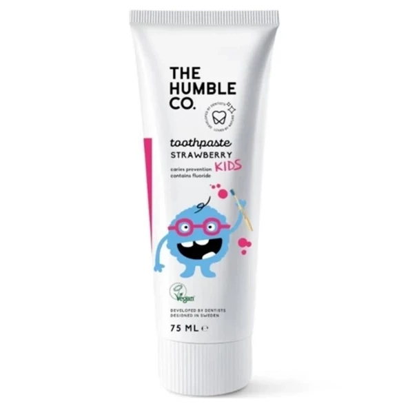 Humble Brush Kids Strawberry - Çocuk Diş Macunu Çilekli 75ml