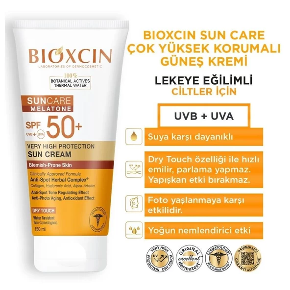 Bioxcin Sun Care Lekeye Eğilimli Ciltler için Çok Yüksek Korumalı Güneş Kremi Spf50 150ml - 2