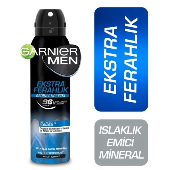 Garnier Men Ekstra Ferahlık Erkek Deodorant 150ml - 3