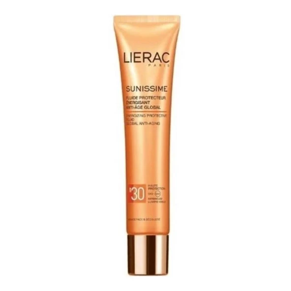 Lierac Yüz ve Dekolte Bölgesi İçin Global Yaşlanma Karşıtı Güneş Kremi SPF30 40ml