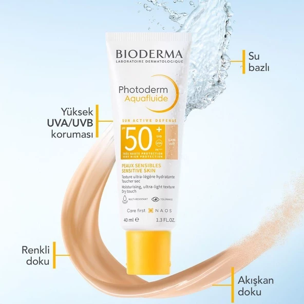 Bioderma Photoderm Aquafluide Light Renkli Güneş Kremi SPF50+ 40ml - 6
