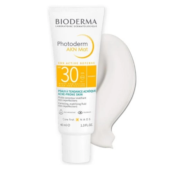 Bioderma Photoderm AKN Mat Yağlı Ciltler için Güneş Kremi SPF30 40ml