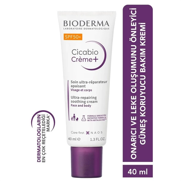 Bioderma Cicabio Cream+ SPF50+ Cilt Bariyeri Onarıcı Güneş Kremi 40ml