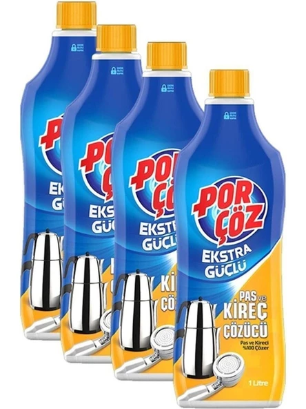 Porçöz Kreç ve Pas Çözücü 1000 ml x 4