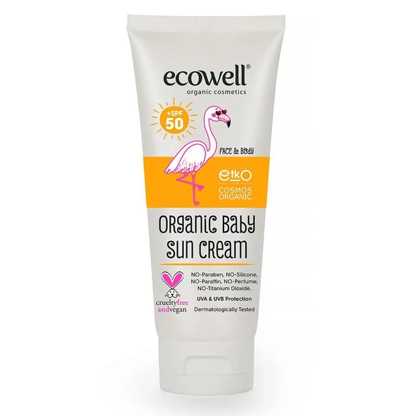 Ecowell Organik Bebek Güneş Kremi SPF50 110gr