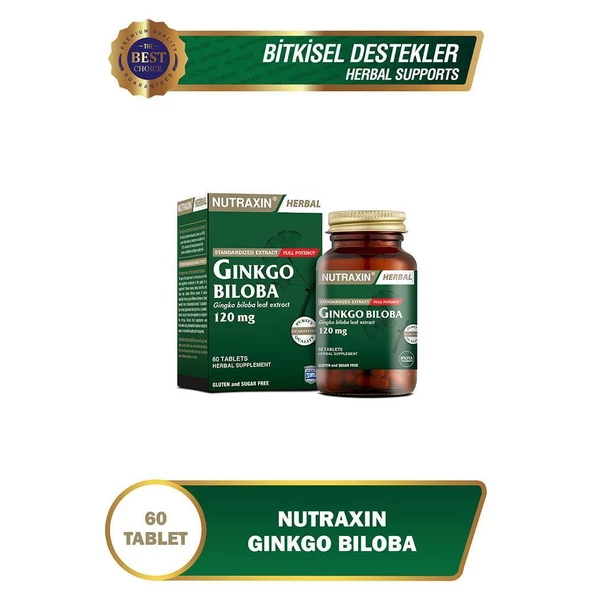 Nutraxin Herbal Ginkgo Biloba 120 mg ürün görseli