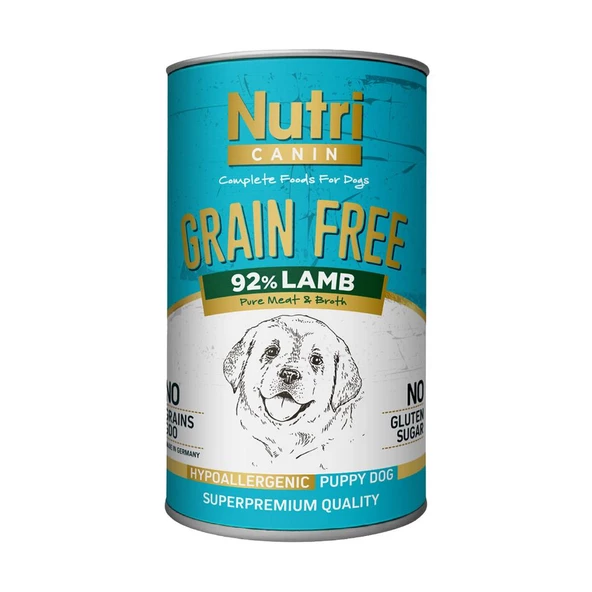 Nutri Canin 400Gr %92 Kuzu Etli Tatlı Patatesli HipoAlerjenik Tahılsız 1Adet Yavru Yaş Köpek Maması