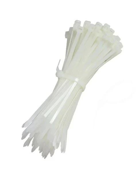 PEMSAN Klips Kablo Bağı 2.5x200 BEYAZ (100lü Paket) Kablo Cırdı
