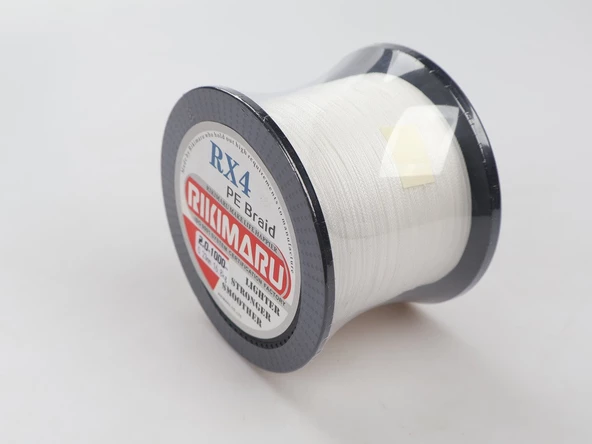 RIKIMARU 0.10 Mm RX4-4 Katlı 500 Metre,8.7 kg Çeker, Beyaz Renkli, İp, örgü, ipek Misina,8.7 kg Çeker, Beyaz Renkli, İp, örgü, ipek Misina - 2