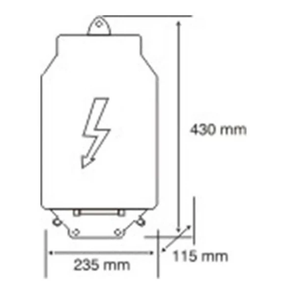 ÇETSAN NH00 Üç Fazlı Trifaze Polyester Kofre Kutusu Buşonlu (3x160A) - 3