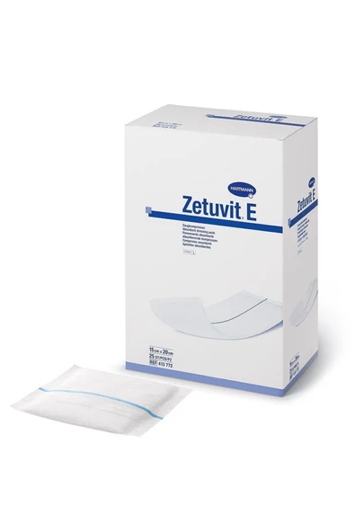 Hartmann Zetuvit E 15x20cm -yüksek Emici Yara Örtüsü Steril(25 ADET)