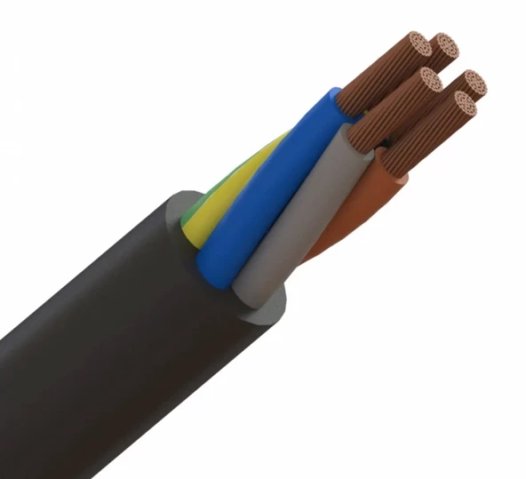 HÜNKA 5X2,5mm TTR Elektrik Kablosu SİYAH - 2