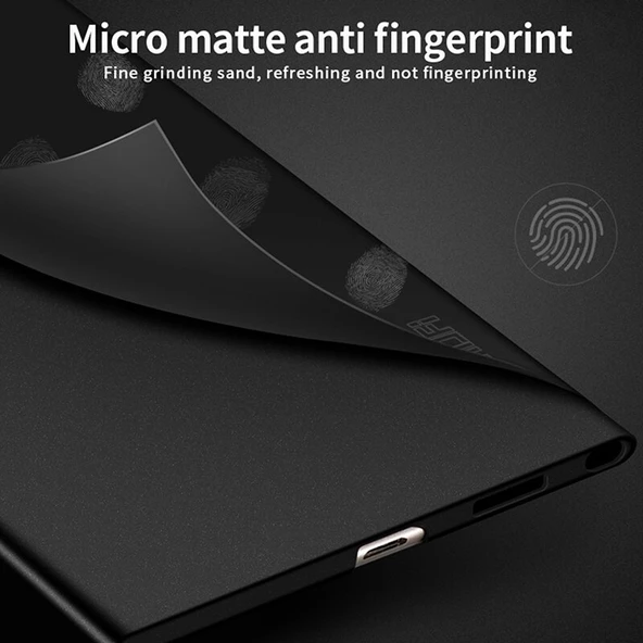 Samsung Galaxy Uyumlu S24 Ultra İçin Mofı Shield Mat Serisi Arka Kılıf Koruyucu Pc Telefon Kılıf Gri - 5