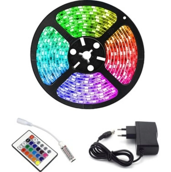 CATA RGB Şerit Led Seti İç Mekan Üç Çip 5Mt Profesyonel - 2