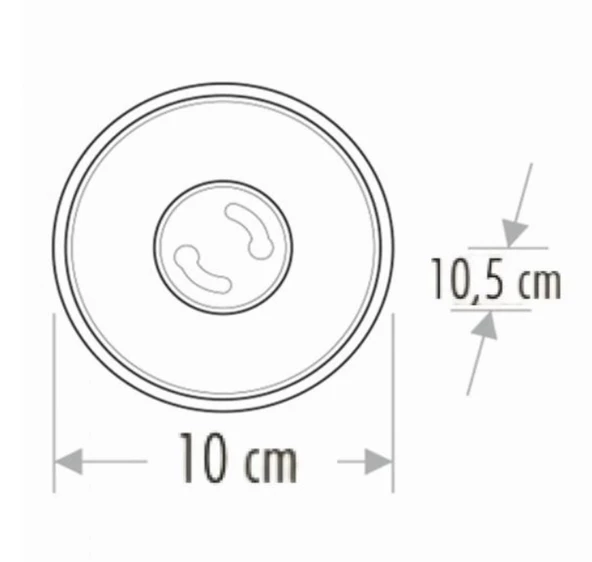 CATA Foça Beyaz-Rose Yuvarlak Sıva Üstü Armatür GU-10 Duylu (Ampulsüz) - 3