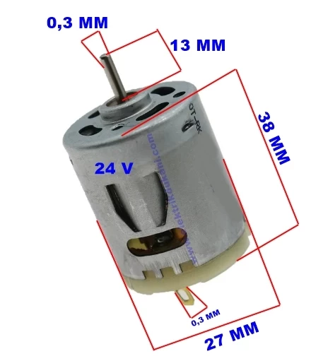 24v Saç Kurutma Makinesi Motoru