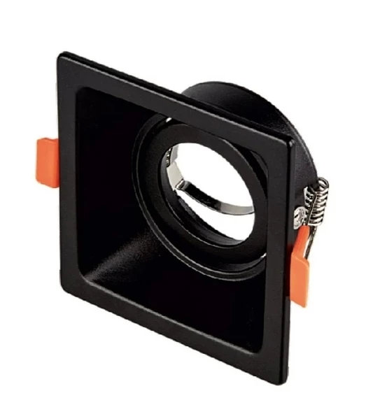 CATA Puma Siyah Kare Sıva Altı Spot GU-10 Duylu (Ampulsüz)