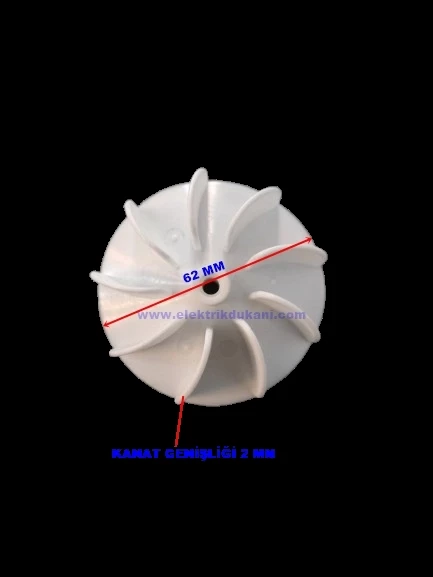 Profesyonel Kuaför Fön Makinesi Pervanesi Plastik 9 Kanat