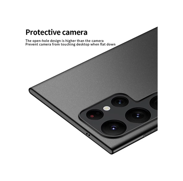 Samsung Galaxy Uyumlu S24 Ultra İçin Mofı Shield Mat Serisi Arka Kılıf Koruyucu Pc Telefon Kılıf Gri - 4