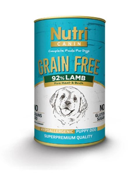 Nutri Canin 400Gr %92 Kuzu Etli Tatlı Patatesli HipoAlerjenik Tahılsız 4Adet Yavru Yaş Köpek Maması - 6