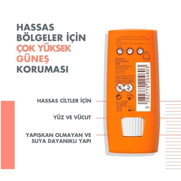 Avene Hassas Bölgeler için Güneş Koruyucu Stick Spf50 8 gr - 3