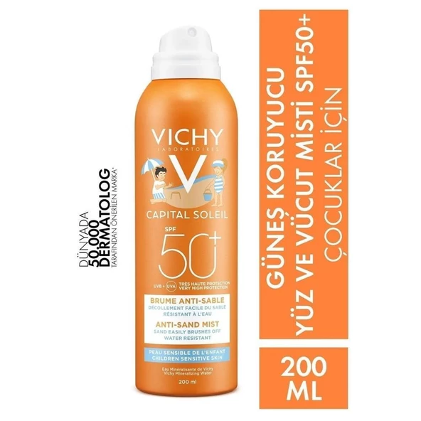 Vichy Ideal Soleil Çocuklar için Güneş Spreyi SPF50+ 200 ml